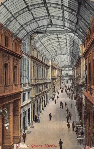 B147 Italien Genua Genua Galleria Mazzini Galerie Vintage Postkarte