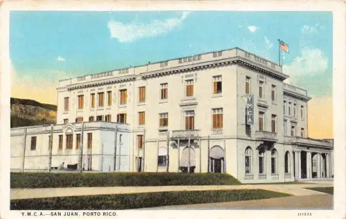 USA Puerto Rico San Juan CVJM Vintage Postkarte B948