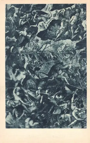 B145 Robusti Kunst Italien Venezia Chiesa Madonna Untergangstag Kauer Teil Postkarte