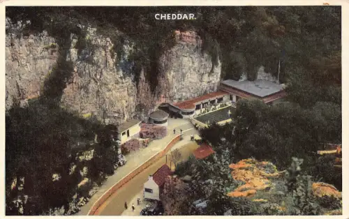 B143 England Cheddar Gorges Vintage Postkarte