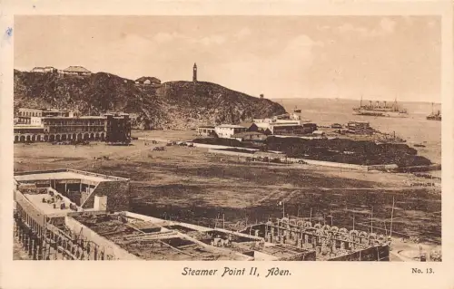 B617 Jemen Aden Steamer Point Vintage Postkarte