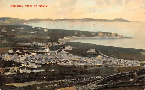 B144 Wales Gesamtansicht von Nevin Nefyn alte Postkarte