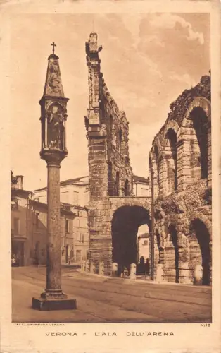 B146 Italien Verona L'Ala dell'Arena Vintage Postkarte