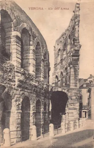 B146 Italien Verona L'Ala dell'Arena Arena Vintage Postkarte