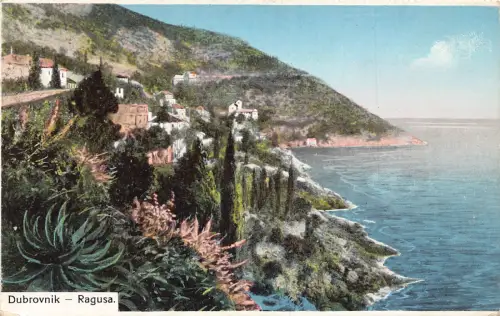 Kroatien Dubrovnik Ragusa 1915 1. Weltkrieg Feldpostkarte