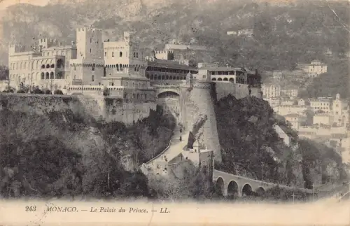 A872 Monaco 1911 Le Palais du Prince Palace Vintage Postkarte