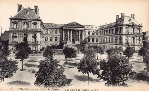C004 Frankreich, Amiens, Der Gerichtshof alte Postkarte