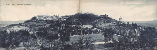 A874 Italien Todi Gesamtansicht Panorama Typ Postkarte