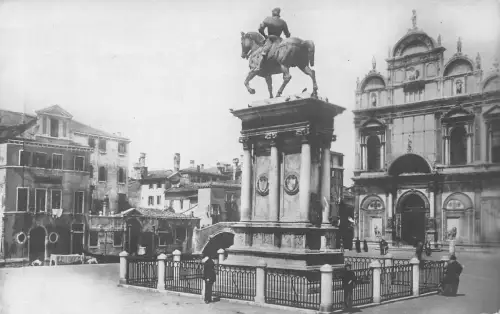 L071 Italien Venezia Venedig Colleoni Denkmal Vintage Postkarte