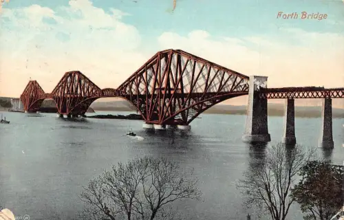 L069 England Forth Bridge 1909 Postkarte