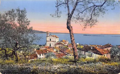 L071 Italien Gardasee Gardone di Sopra e Jsola di Garda 1923 Vintage Postkarte