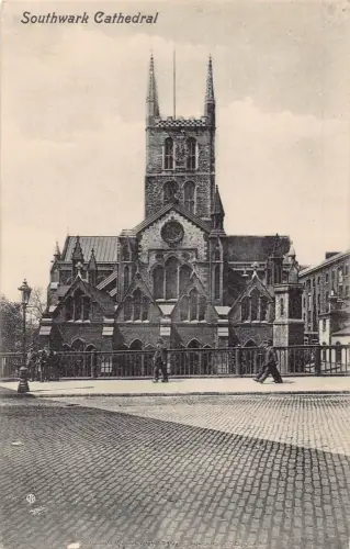 L069 England Southwark Cathedral Vintage Postkarte