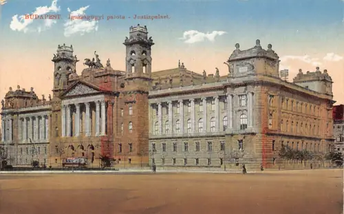 Ungarn Budapest Igazsagugyi Palota Justizpalast Vintage Postkarte