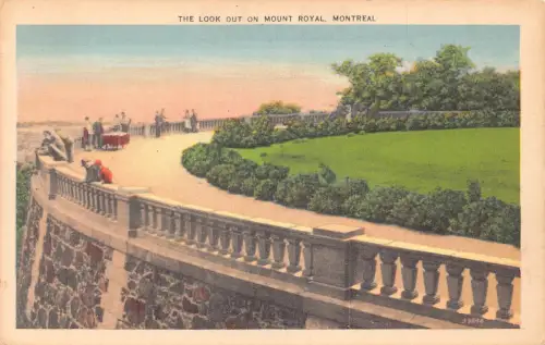 C006 Kanada, Montreal, Der Blick auf den Berg Royal Vintage Postkarte