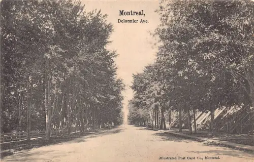 C006 Kanada, Montreal, Delormier Avenue Vintage Postkarte