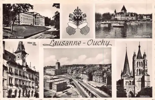 C008 Schweiz, Lausanne - Autsch alte Postkarte