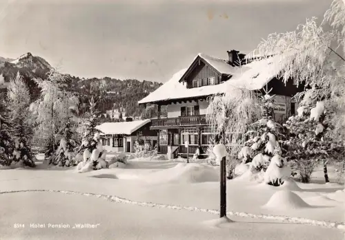 Deutschland 1971 Hotel Pension Walther Oberstdorf Bayr Allgäu RPPC Postkarte C441