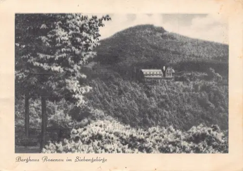 Deutschland 1944 Berghaus Rosenau im Siebengebirge alte Postkarte C441