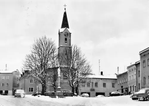 Deutschland 1969 Koetzting im Bayer Wald Kirche Vintage Postkarte C442