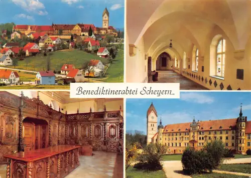 Deutschland 1973 Benediktinerabtei Kloster Scheyern Vintage Postkarte C442