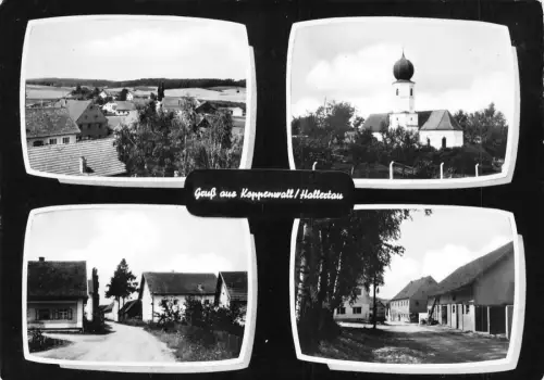 Deutschland Gruss aus Koppenwall Hallertan Multi-View RPPC Vintage Postkarte C442