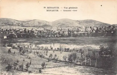 A875 Tunesien Al Munastir Monastir Gesamtansicht Vintage Postkarte