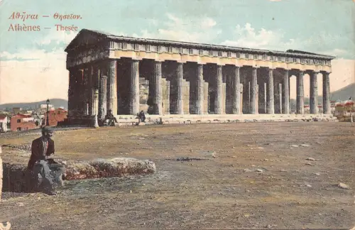 A875 Griechenland Athener Athen Thesee Tempel Vintage Postkarte