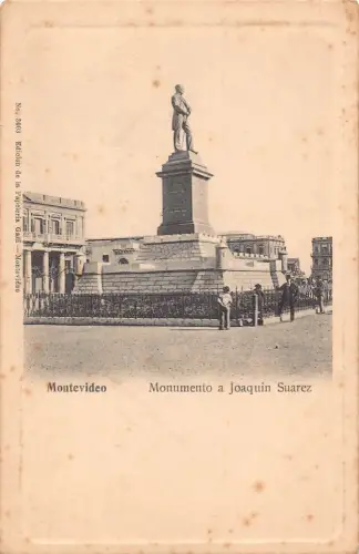 A877 Uruguay Montevideo Monumento a Joaquin Suarez Monument Postkarte