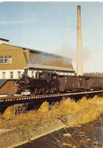 Dampflok Schmalspurbahn Wolkenstein Joehstadt Bahnhof Steinbach AK