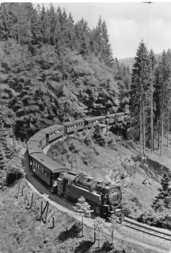 Deutschland Harzquerbahn Eisenbahn Zug Vintage Postkarte