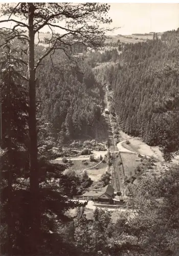 Deutschland 1967 Oberweissbach i Thür Bergbahn Standseilbahn Vintage Postkarte