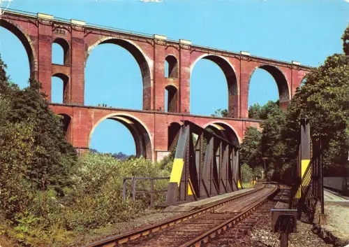 Deutschland 1978 Elstertalbrücke im Vogtland Viaduktbahn Postkarte