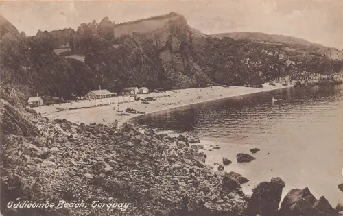A885 England Torquay, Oddicombe Beach Postkarte