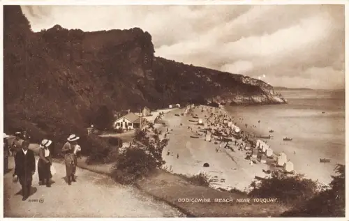 A885 England bei Torquay Oddicombe Beach Postkarte
