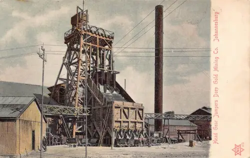 B621 Südafrika Kopfbedeckung Jumpers Deep Gold Mining Co Johannesburg Postkarte
