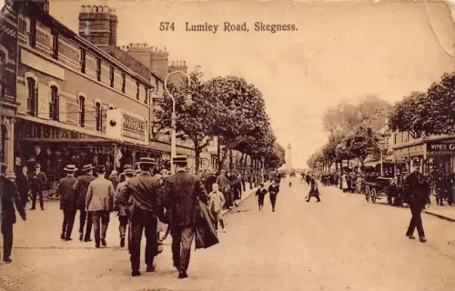 B623 England 1926 Lumley Road Skegness Vintage Postkarte