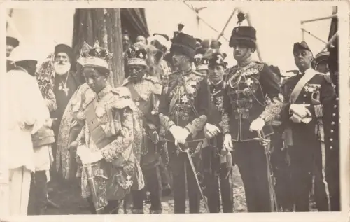 B635 Äthiopien Prinz Heinrich bei der Krönung von Haile Selassie 1930 RPPC Postkarte