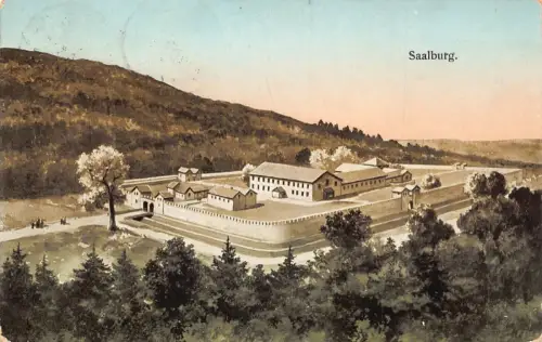 L316 Deutschland 1913 Festung Saalburg alte Postkarte