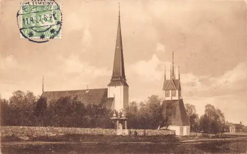 Dänemark 1927 Tornio Kirche Tornion Kirkko Vintage Postkarte