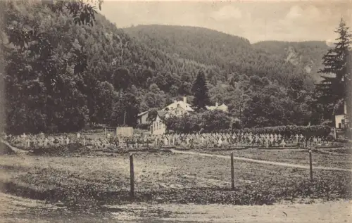 Rumänien 1927 Brasov Brasso Kronstadt Heldenfriedhof Friedhof Postkarte