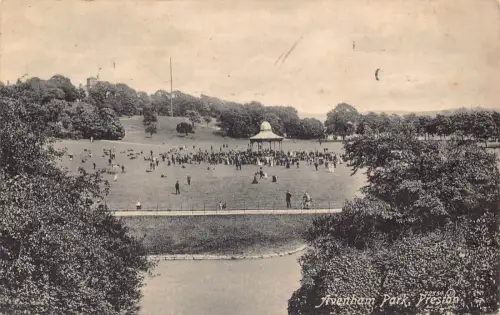 A887 England 1917 Avenham Park Preston Vintage Postkarte