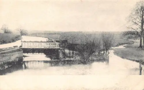 A887 England unbekannte Flussbrücke Landschaft Vintage Postkarte