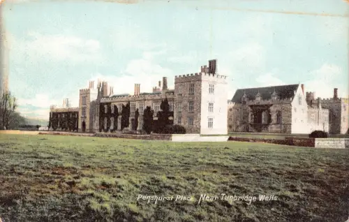 A887 England Penshurst Place bei Tunbridge Wells Vintage Postkarte