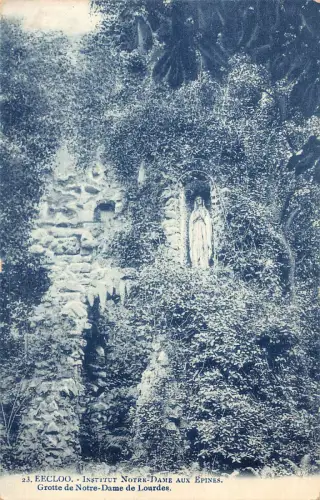 C010 Frankreich, Eecloo Institut Notre-Dame aux Epines Vintage Postkarte