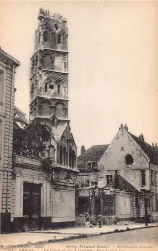 C011 Frankreich, Arras, Turm Vintage Postkarte
