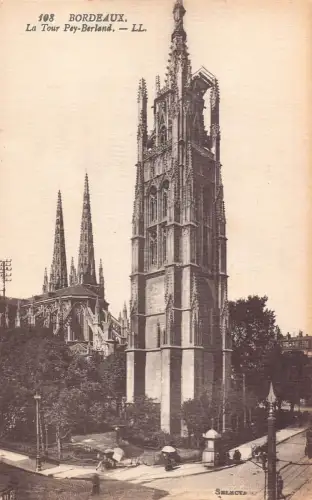 C011 Frankreich, Bordeaux, Le Tour Pay-Berland Vintage Postkarte