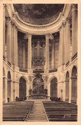 C013 Frankreich, Versailles Die Schlosskapelle, gebaut von Mansart Vintage Postkarte