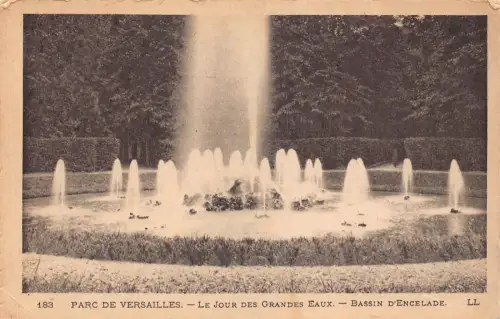 C014 Frankreich, Parc de Versailles Le jour des Grandes Eaux Vintage Postkarte