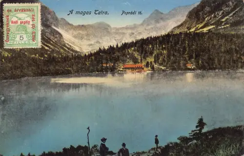 A065 Slowakei 1916 Tatra Popradi nach Popradske pleso See Postkarte