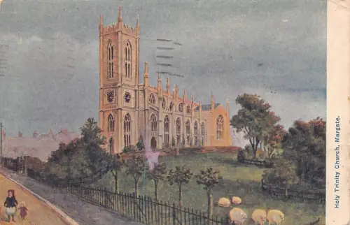 A888 England 1922 Holy Trinity Church Margate Vintage Postkarte
